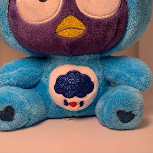 NWT Badtz-Maru Grumpy Care Bears 9 inch Plush Doll Blue Stuffed Animal Sanrio - Picture 8 of 13
